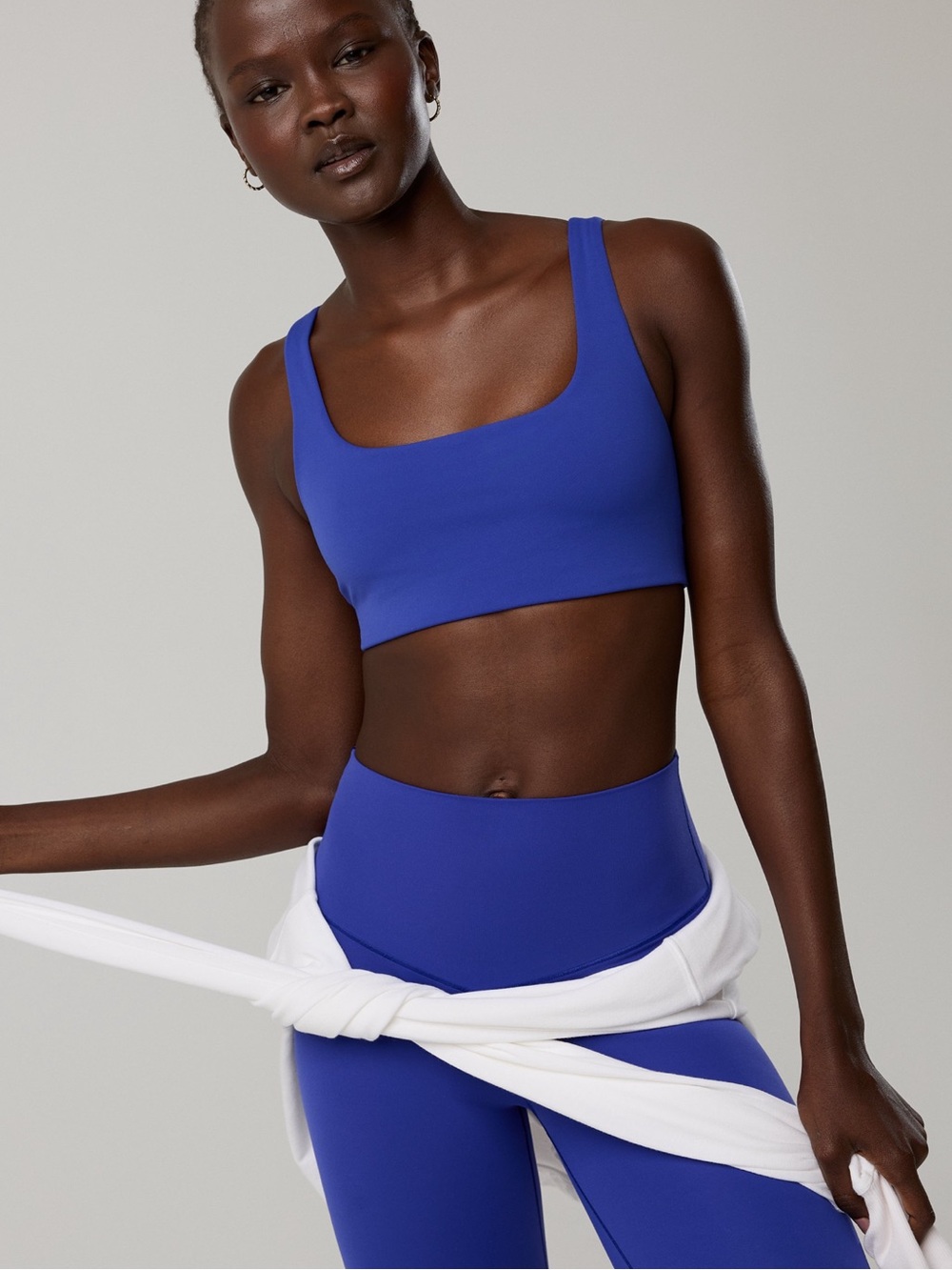 aerie Scoop-Neck Sports Bralette in Cobalt Blue